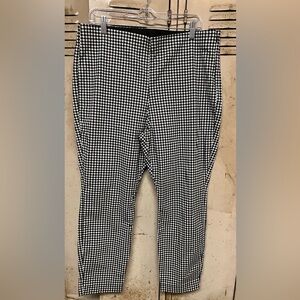 Old Navy Pants Women’s WOW High Rise Houndstooth  Sz 16 Black White